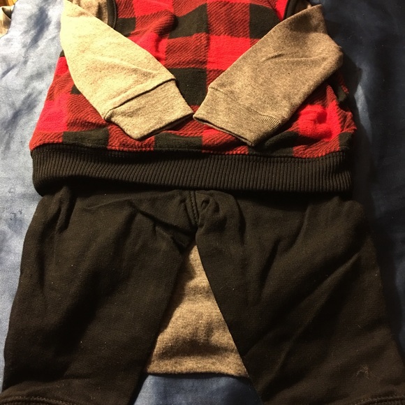 NWT Infant Boy 3pc Set:Plaid Vest / Onesie / Pants - Picture 7 of 7